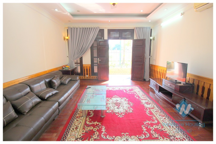 Beautiful villa with garage and garden for rent in Ciputra, Tay Ho